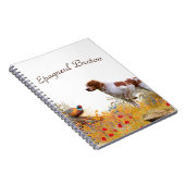 Brittany Spaniel, Jagdparasant Notizblock (Rechte Seite)