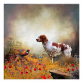 Brittany Spaniel, Jagdparasant Poster (Vorderseite)