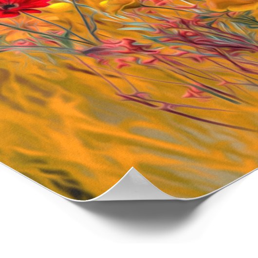 Brittany Spaniel, Jagdparasant Poster (Ecke)