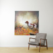 Brittany Spaniel, Jagdparasant Wandteppich (Beispiel)