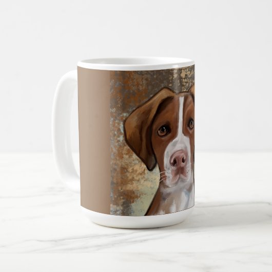 Brittany Spaniel Kaffeetasse (Vorderseite Links)