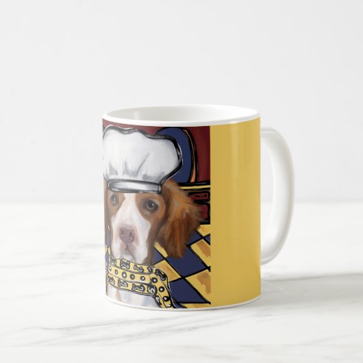 Brittany Spaniel Kaffeetasse (VorderseiteRechts)