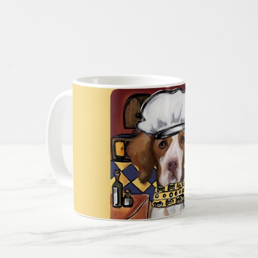 Brittany Spaniel Kaffeetasse (Vorderseite Links)