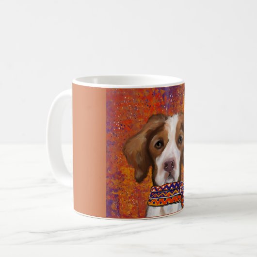 Brittany Spaniel Kaffeetasse (Vorderseite Links)