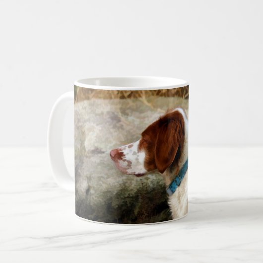 Brittany Spaniel Kaffeetasse (Vorderseite Links)