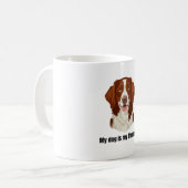 Brittany Spaniel Kaffeetasse (Vorderseite Links)