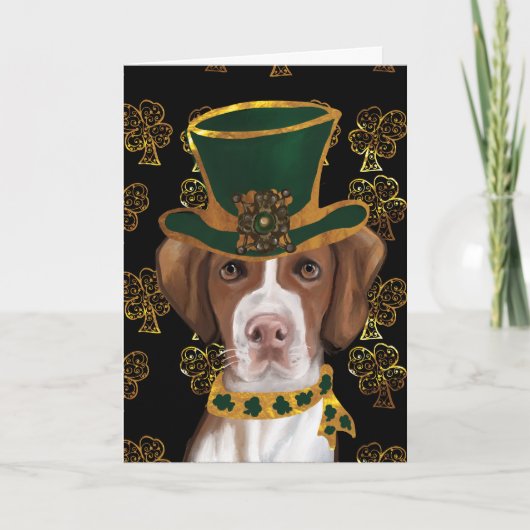 Brittany Spaniel Karte (Vorderseite)