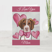 Brittany Spaniel Karte (Vorderseite)