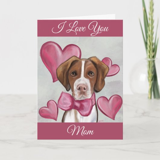 Brittany Spaniel Karte (Vorderseite)