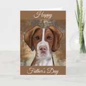 Brittany Spaniel Karte (Vorderseite)