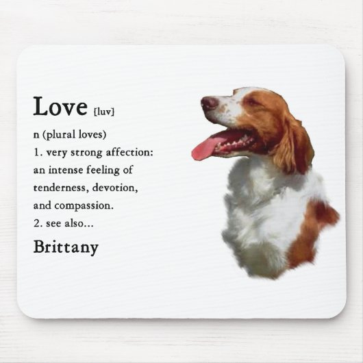 Brittany Spaniel Kunstgeschenke Mousepad (Vorne)
