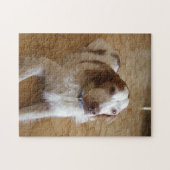 Brittany Spaniel Laying Puzzle (Horizontal)