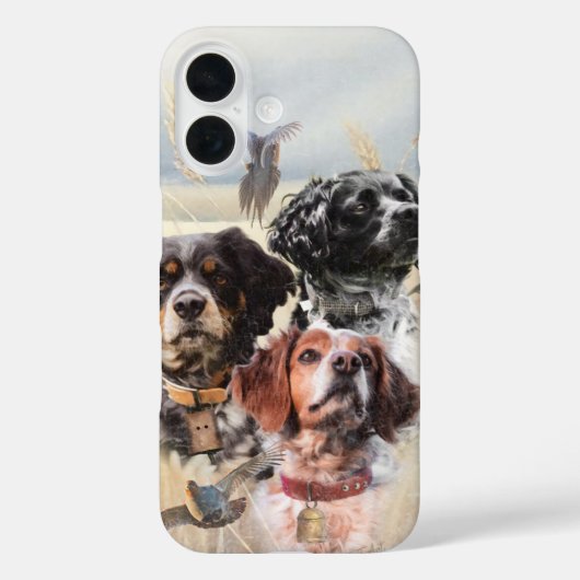 Brittany Spaniel , Leidenschaft für Vögel Case-Mate iPhone Hülle (Rückseite)