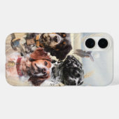 Brittany Spaniel , Leidenschaft für Vögel Case-Mate iPhone Hülle (Rückseite (Horizontal))