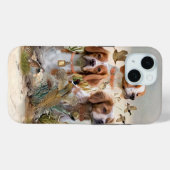 Brittany Spaniel , Leidenschaft für Vögel Case-Mate iPhone Hülle (Rückseite (Horizontal))
