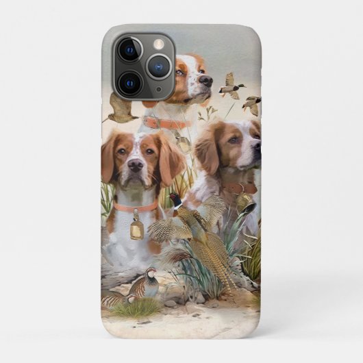 Brittany Spaniel , Leidenschaft für Vögel Case-Mate iPhone Hülle (Rückseite)