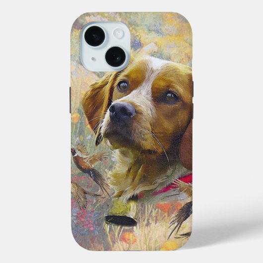 Brittany Spaniel , Leidenschaft für Vögel Case-Mate iPhone Hülle (Rückseite)