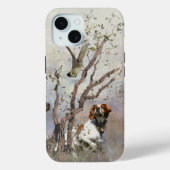 Brittany Spaniel , Leidenschaft für Vögel Case-Mate iPhone Hülle (Rückseite)
