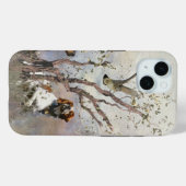 Brittany Spaniel , Leidenschaft für Vögel Case-Mate iPhone Hülle (Rückseite (Horizontal))