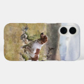 Brittany Spaniel , Leidenschaft für Vögel Case-Mate iPhone Hülle (Rückseite (Horizontal))