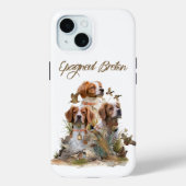 Brittany Spaniel , Leidenschaft für Vögel Case-Mate iPhone Hülle (Rückseite)
