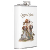 Brittany Spaniel , Leidenschaft für Vögel Flachmann (Rechts)