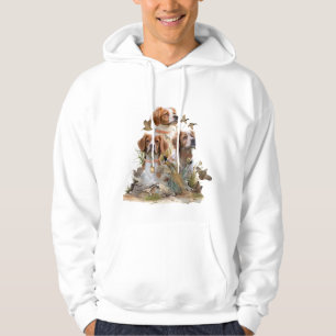 Brittany Spaniel, Leidenschaft für Vögel Hoodie