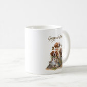 Brittany Spaniel , Leidenschaft für Vögel Kaffeetasse (VorderseiteRechts)