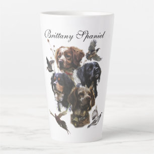 Brittany Spaniel , Leidenschaft für Vögel Milchtasse