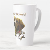 Brittany Spaniel , Leidenschaft für Vögel Milchtasse (Rechte Ecke)