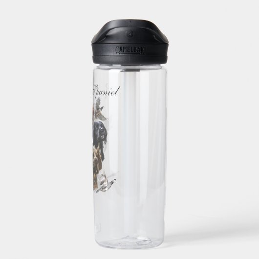 Brittany Spaniel , Leidenschaft für Vögel Trinkflasche (Rückseite)