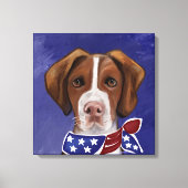 Brittany Spaniel Leinwanddruck (Vorderseite)