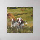 Brittany Spaniel Leinwanddruck (Vorderseite)