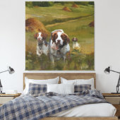 Brittany Spaniel Leinwanddruck (Insitu (Schlafzimmer))