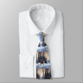 Brittany Spaniel Let It Snow Weihnachten Krawatte (Gebunden)