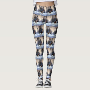 Brittany Spaniel Let It Snow Weihnachten Leggings