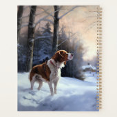 Brittany Spaniel Let It Snow Weihnachten Planer (Rückseite)