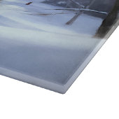 Brittany Spaniel Let It Snow Weihnachten Schneidebrett (Ecke)