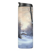 Brittany Spaniel Let It Snow Weihnachten Thermosbecher (Nach rechts gedreht)