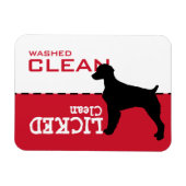 Brittany Spaniel Licked Clean Dishwasher Magnet (Horizontal)