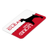 Brittany Spaniel Licked Clean Dishwasher Magnet (Linke Seite)