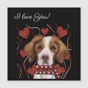 Brittany Spaniel Magnetkarte