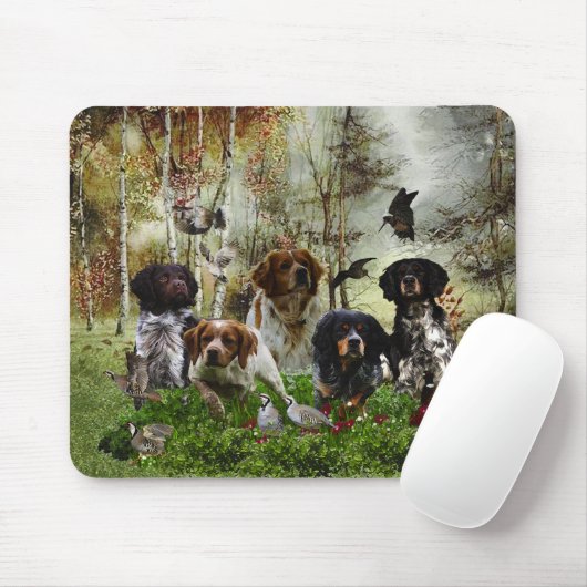 Brittany Spaniel Mousepad (Mit Mouse)