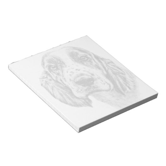 BRITTANY SPANIEL Notepad Notizblock (angewinkelt)