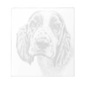 BRITTANY SPANIEL Notepad Notizblock (Vorderseite)