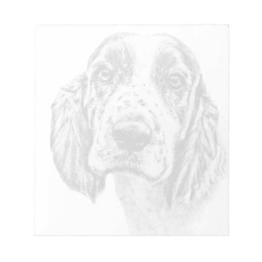 BRITTANY SPANIEL Notepad Notizblock (Vorderseite)
