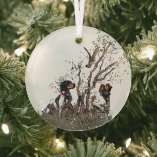 Brittany Spaniel Ornament Aus Glas