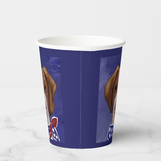 Brittany Spaniel Pappbecher (Rechts)