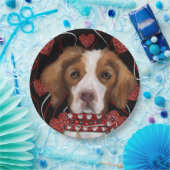 Brittany Spaniel Pappteller (Party)