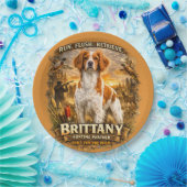 Brittany Spaniel Pappteller (Party)